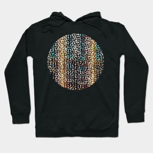 Colourful gradient unique flowers leopard stripes abstract modern 250 Pattern Hoodie